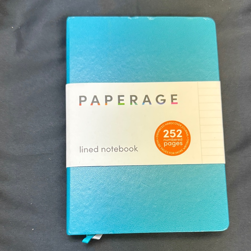 Paperage 252 page Blue Lined hardcover Notebook